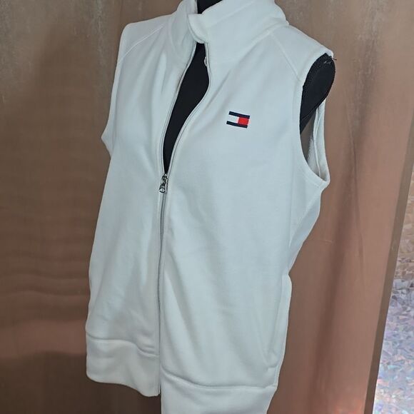 Tommy Hilfiger Sport White Fleece Vest - Picture 14 of 15